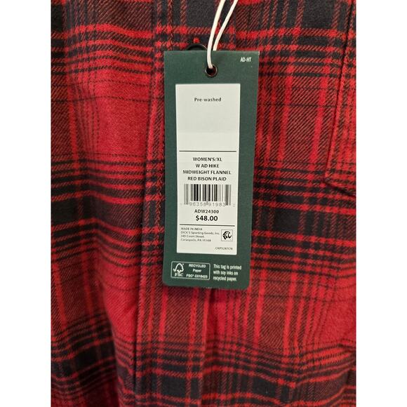 Alpine Design Red and Black Flannel Size XL NWT - Picture 7 of 10
